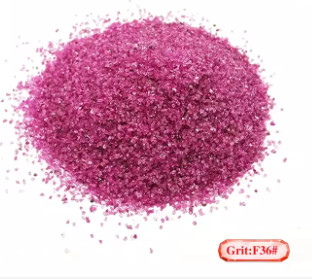 ピンクの酸化アルミニウムIso 9001に砂を吹き付ける36屑